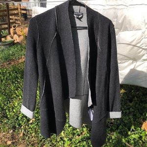 Merino Wool Blazer Cardigan